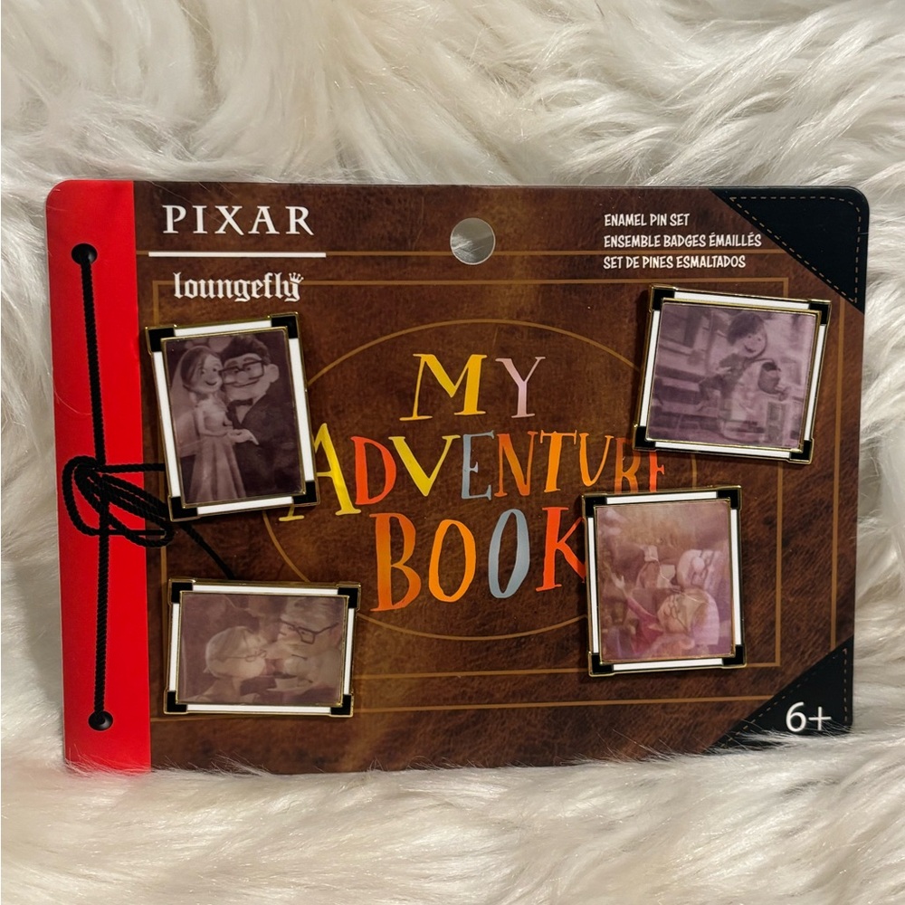 Loungefly Disney Pixar Up 15th Anniversary Adventure Book Lenticular Pin Set